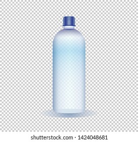 Vector illustration of a pure water bottle on a transparent background