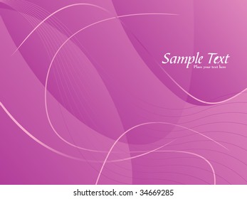 Vector illustration of purple abstract techno background with curved lines