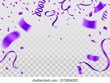 Vector Illustration of Purple Balloons