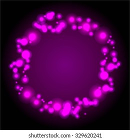 Vector illustration of Purple black abstract background.