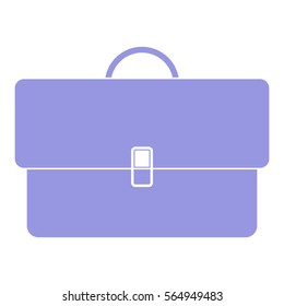 Vector Illustration with Purple Briefcase Icon
