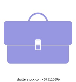 Vector Illustration of Purple Briefcase Icon