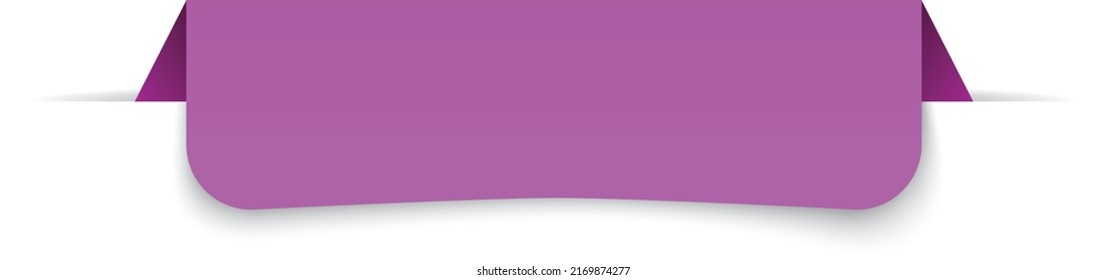 vector illustration of purple colored label banner on white background