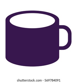Vector Illustration of Purple Mug Icon
