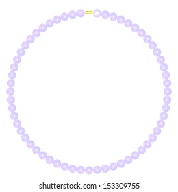 Vector illustration of purple pearl