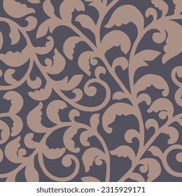 Vector illustration of purple plants