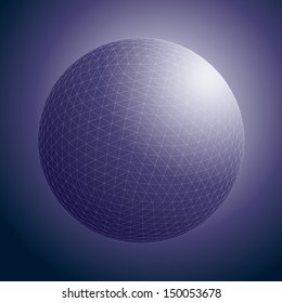 Vector illustration of a purple sphere.