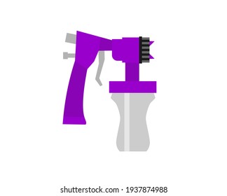Vector illustration of a purple tanning machine