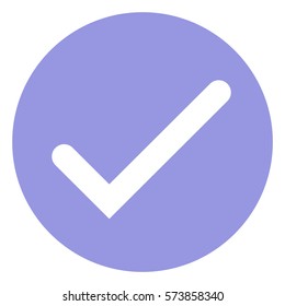 Vector Illustration of Purple Tick Icon
