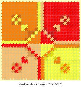 vector illustration "puzzle"
