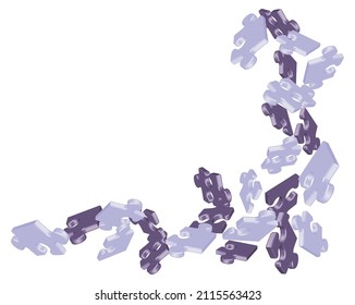Vector illustration of puzzle mosaic background