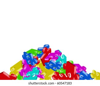 Vector illustration of puzzle mosaic background
