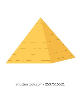 Vektorgrafik der Pyramide auf weißem Hintergrund