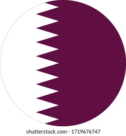 vector illustration of Qatar flag