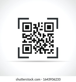 Vector illustration of qr code icon symbol