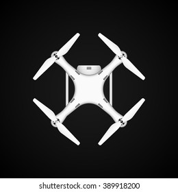 Vector illustration of quadrocopter