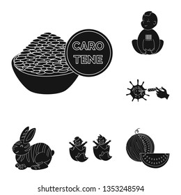 Vector illustration of quality and laboratory logo. Collection of quality and genetically vector icon for stock.