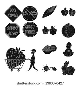 Vector illustration of quality and laboratory symbol. Set of quality and genetically stock vector illustration.