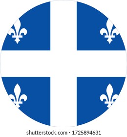 Vector Illustration Of Quebec Flag