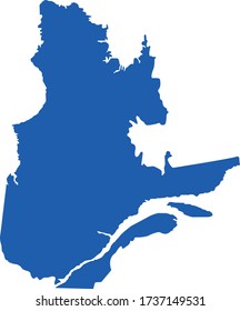 vector illustration of Quebec map