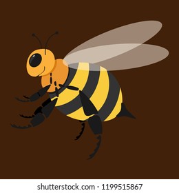 Vector illustration of a queen bee.