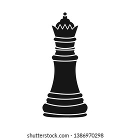 Vector illustration of queen and board sign. Collection of queen and mate vector icon for stock.