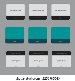 Vector illustration question and answer interface