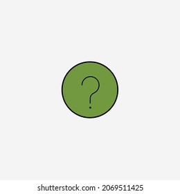 Vector illustration of question icon