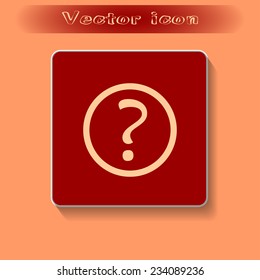 Vector illustration of a question mark