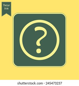 Vector illustration of a question mark