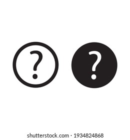 Ilustración vectorial de un gráfico de signo de interrogación. Adecuado para iconos de sitios web, aplicaciones, medios sociales y otros