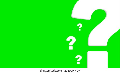 ilustración vectorial del signo de interrogación sobre fondo verde panorámico