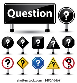 vector illustration of question mark symbol sign