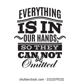 Vector illustration with quote on white background.