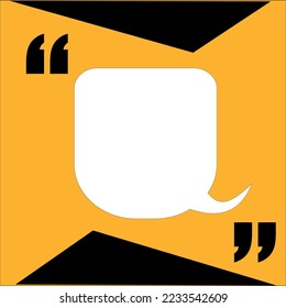 Vector illustration of quote, quotes design blank template
