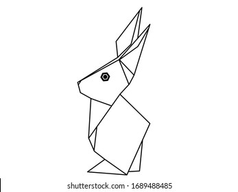 vector illustration of a rabbit