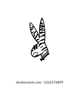 vector illustration of rabbit head symbol concept