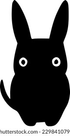 ilustración vectorial del icono de conejo
