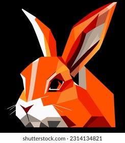 vector illustration of rabbit icon