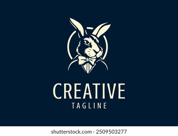 Vector illustration of Rabbit Logo Design