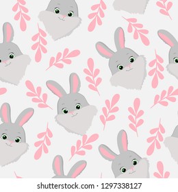 
vector illustration of rabbit patterns