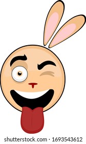 

Vector illustration of a rabbit's face cartoon