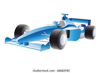 Vektorgrafik von Racer auf weißem Hintergrund