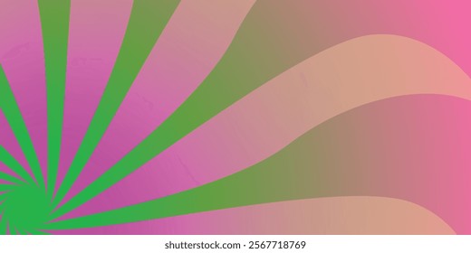 Vector illustration of radial pattern with sunbeams or starburst strip background