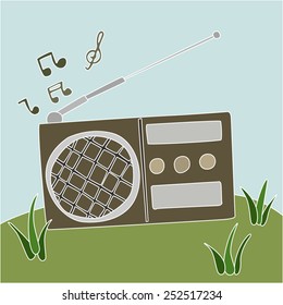 vector illustration radio