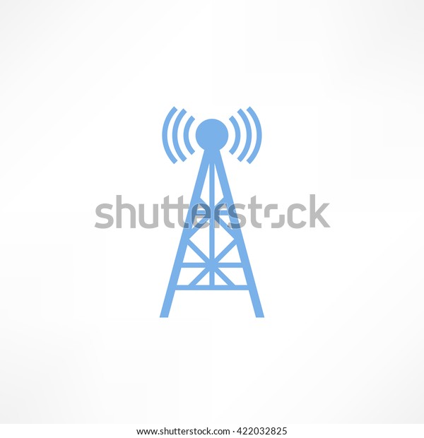 Vector illustration radio antenna wireless.\
Technology and network signal radio antenna. Wave tower radio\
antenna. Telecommunications radio antenna tower or mobile phone\
base station concept\
vector.
