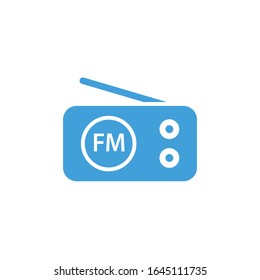 Ilustración vectorial, plantilla de icono de radio.