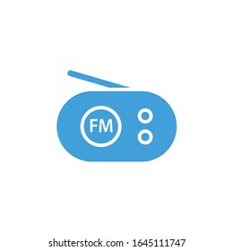 Vector illustration, radio icon template.
