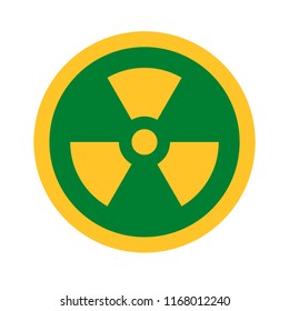 Vector illustration of Radioactive contamination symbol.