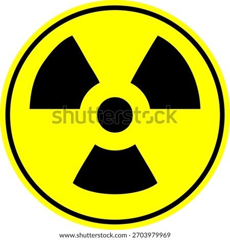 vector illustration of radioactive icon 